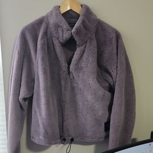Purple Fleece Zip-Up Jacket